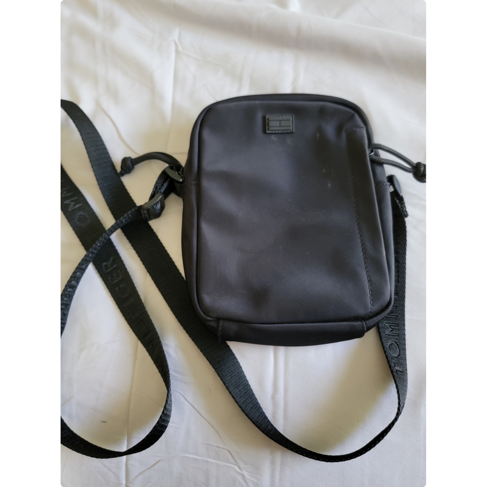 Tommy Hilfiger Black Crossbody Bag with Adjustable Strap